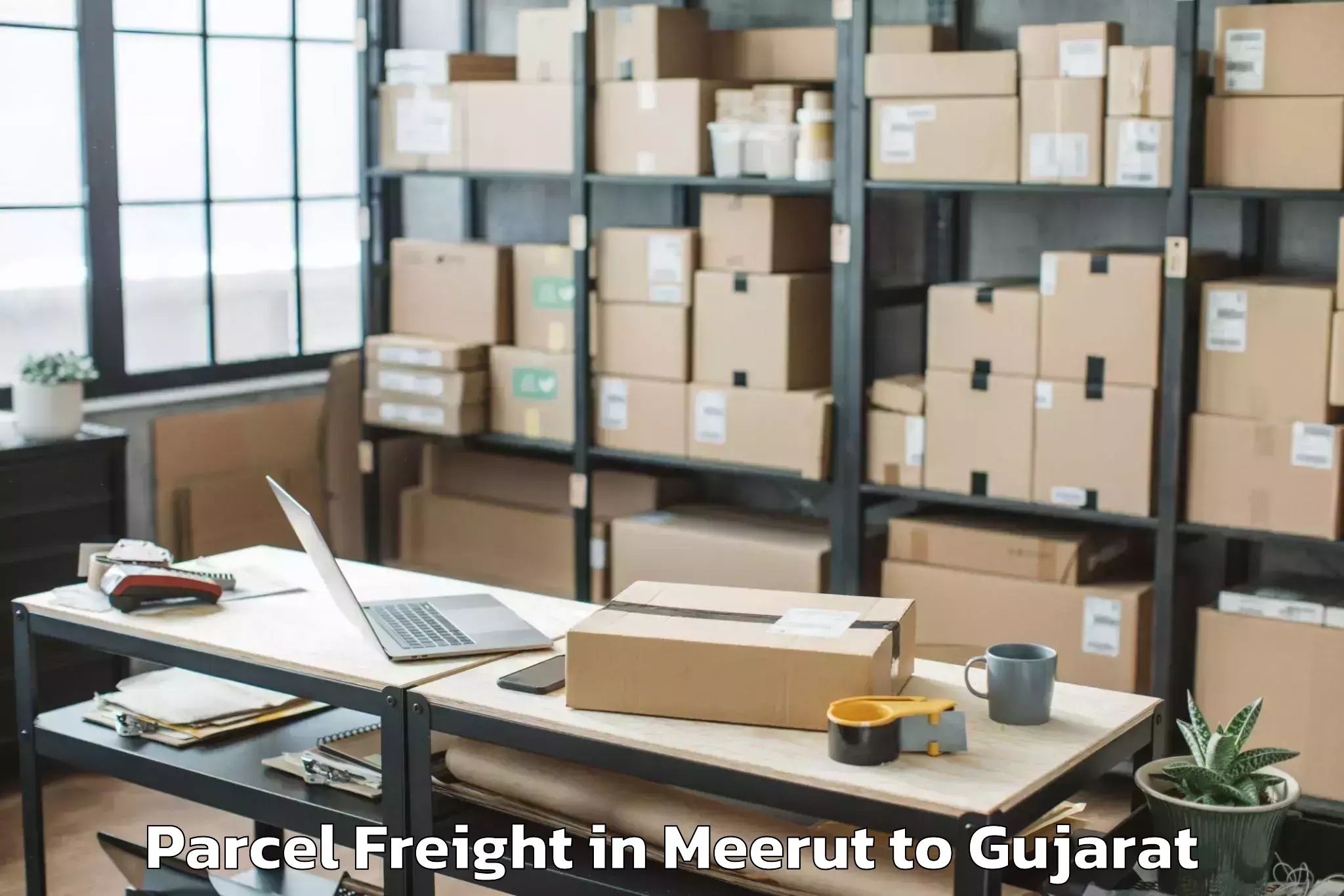 Discover Meerut to Dasada Parcel Freight